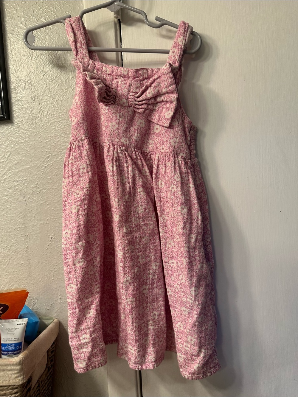 Cat & Jack Pink Floral Bow Sundress